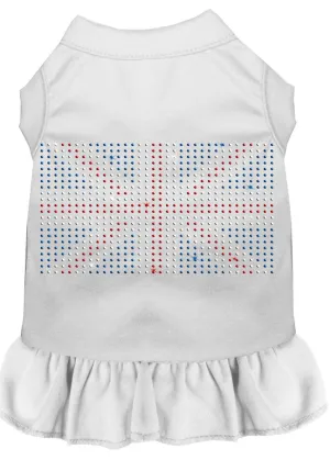 Rhinestone British Flag Dress White 4x (22)