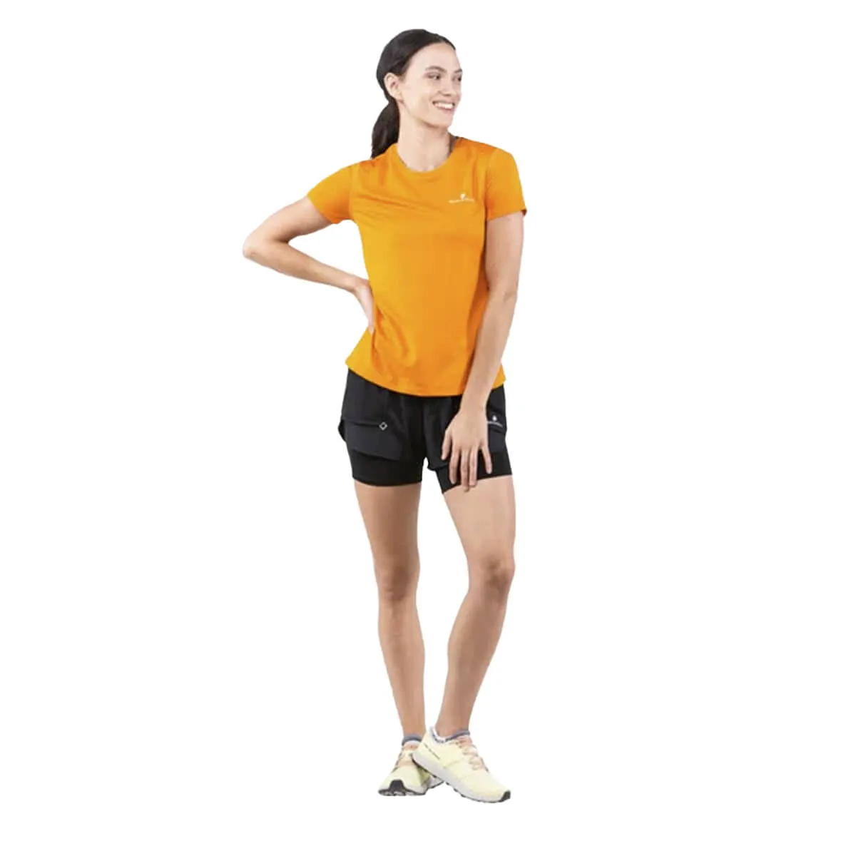 Ronhill Tech Short Sleeve Tee Womens | Spice/vanilla