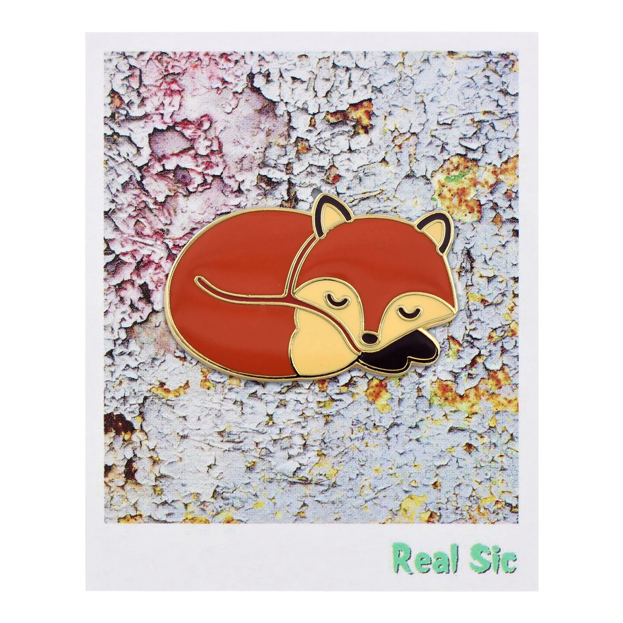 Sleeping Fox – Cute Sleepy Fox Enamel Pin