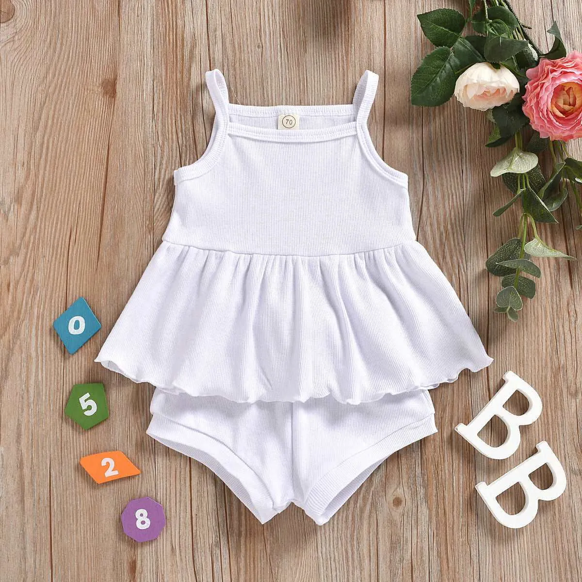 Soft Organic Cotton Sleeveless Tops and Shorts