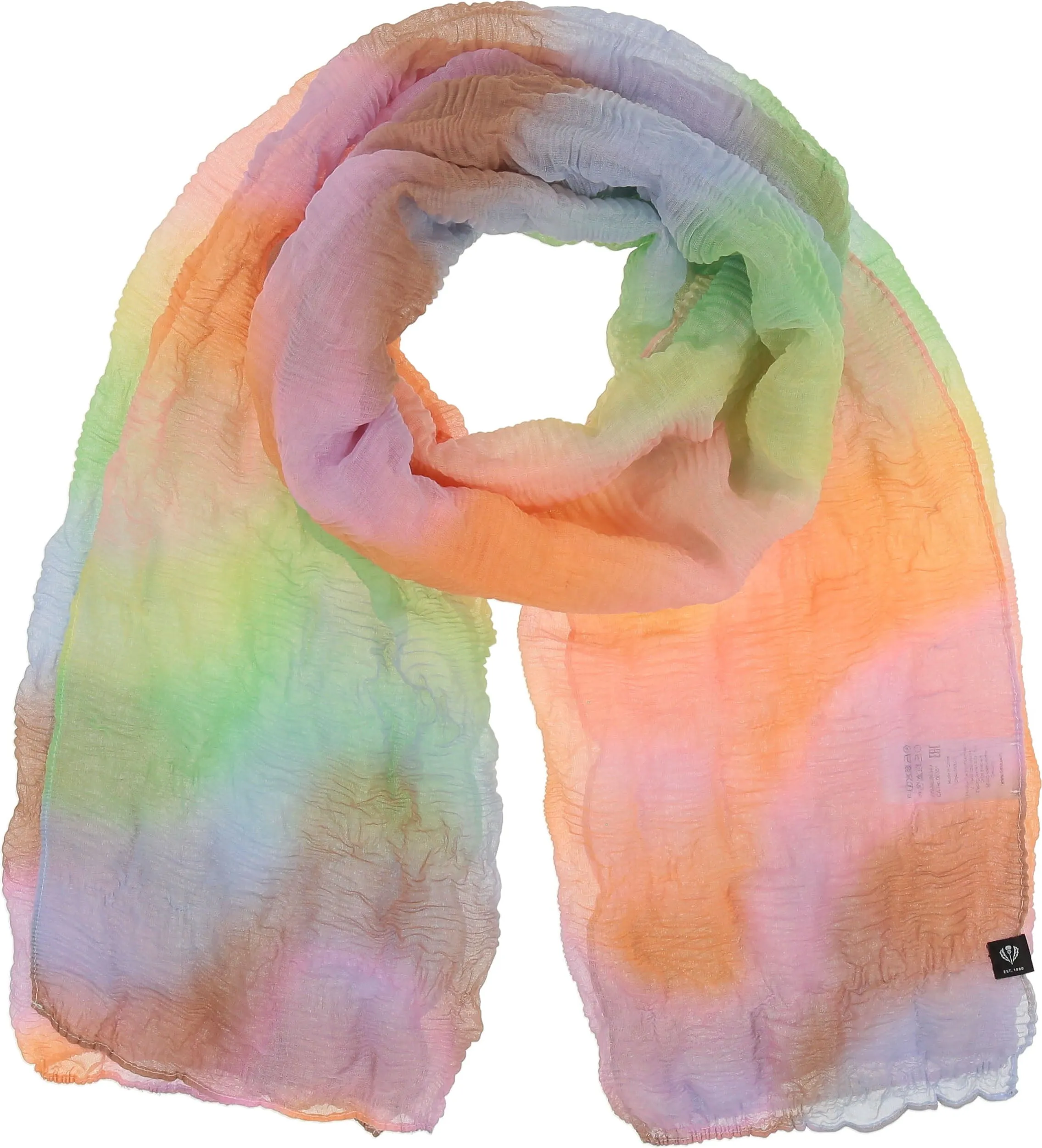 Sustainability Edition Misty color Plissé Scarf