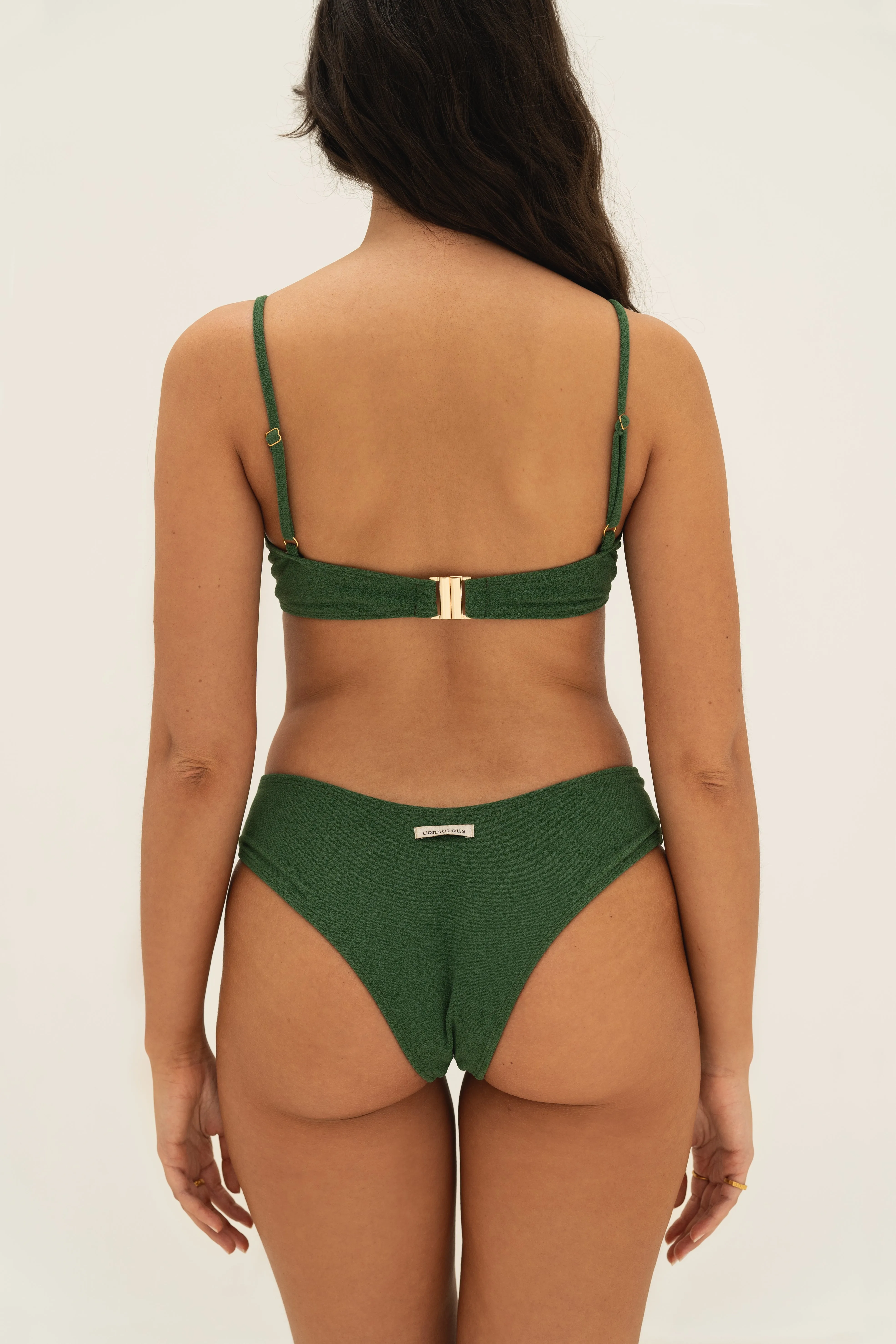 sustainable swimwear top eva palma green