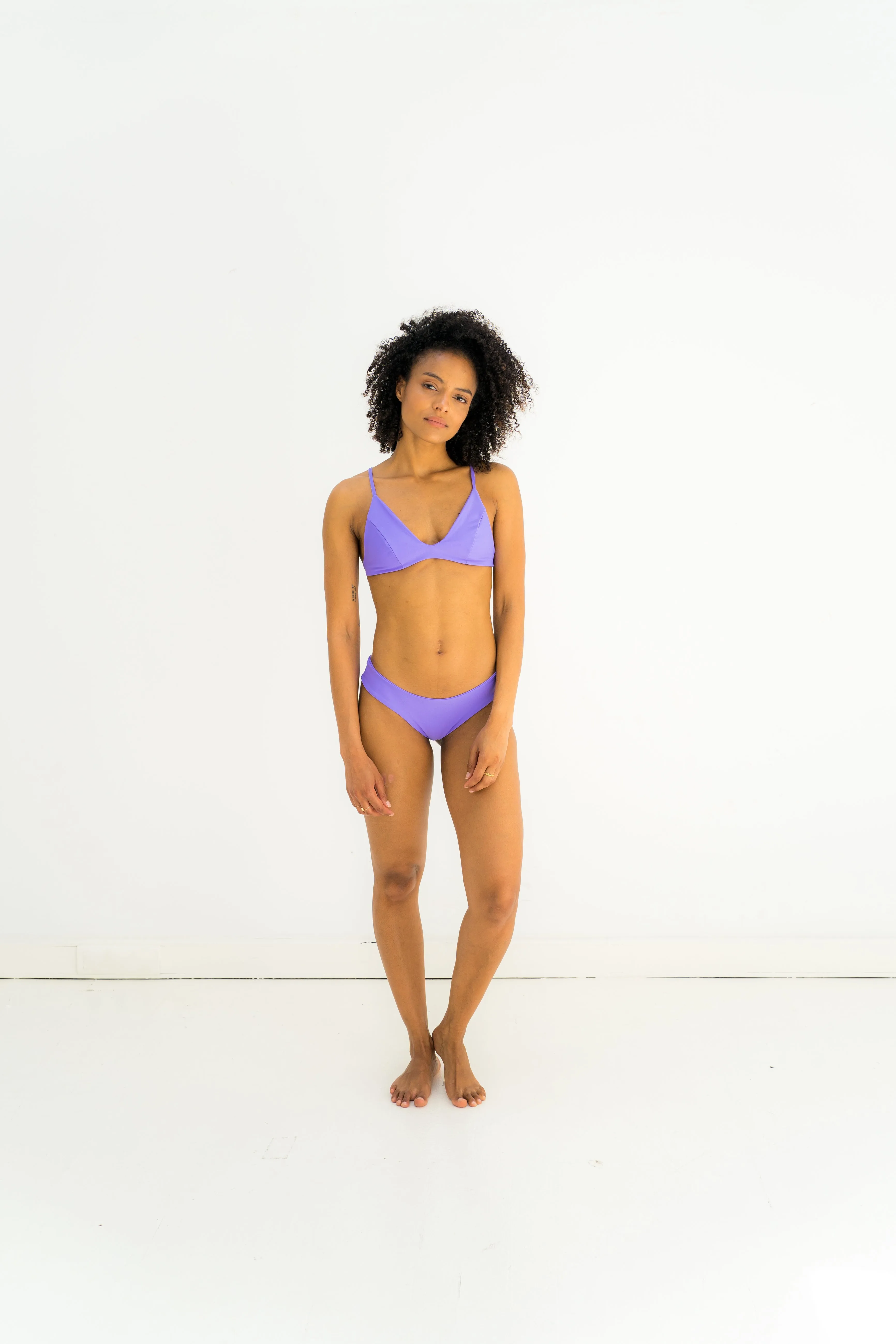 sustainable swimwear top kaya fresh lilac