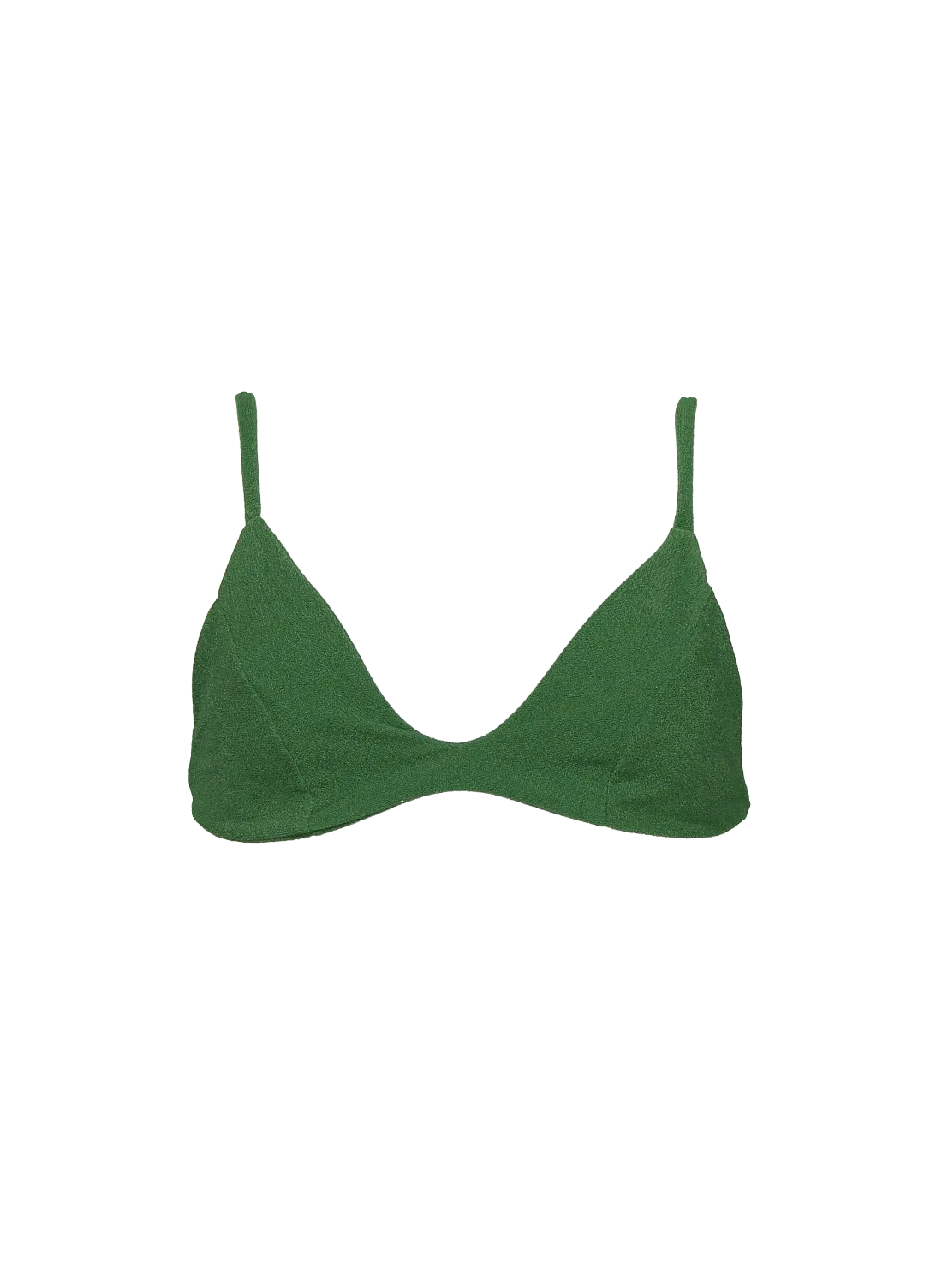 sustainable swimwear top kaya palma green