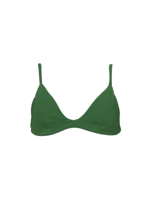 sustainable swimwear top kaya palma green