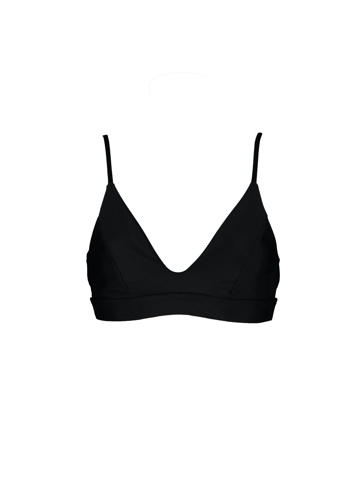 sustainable swimwear top ollie full black