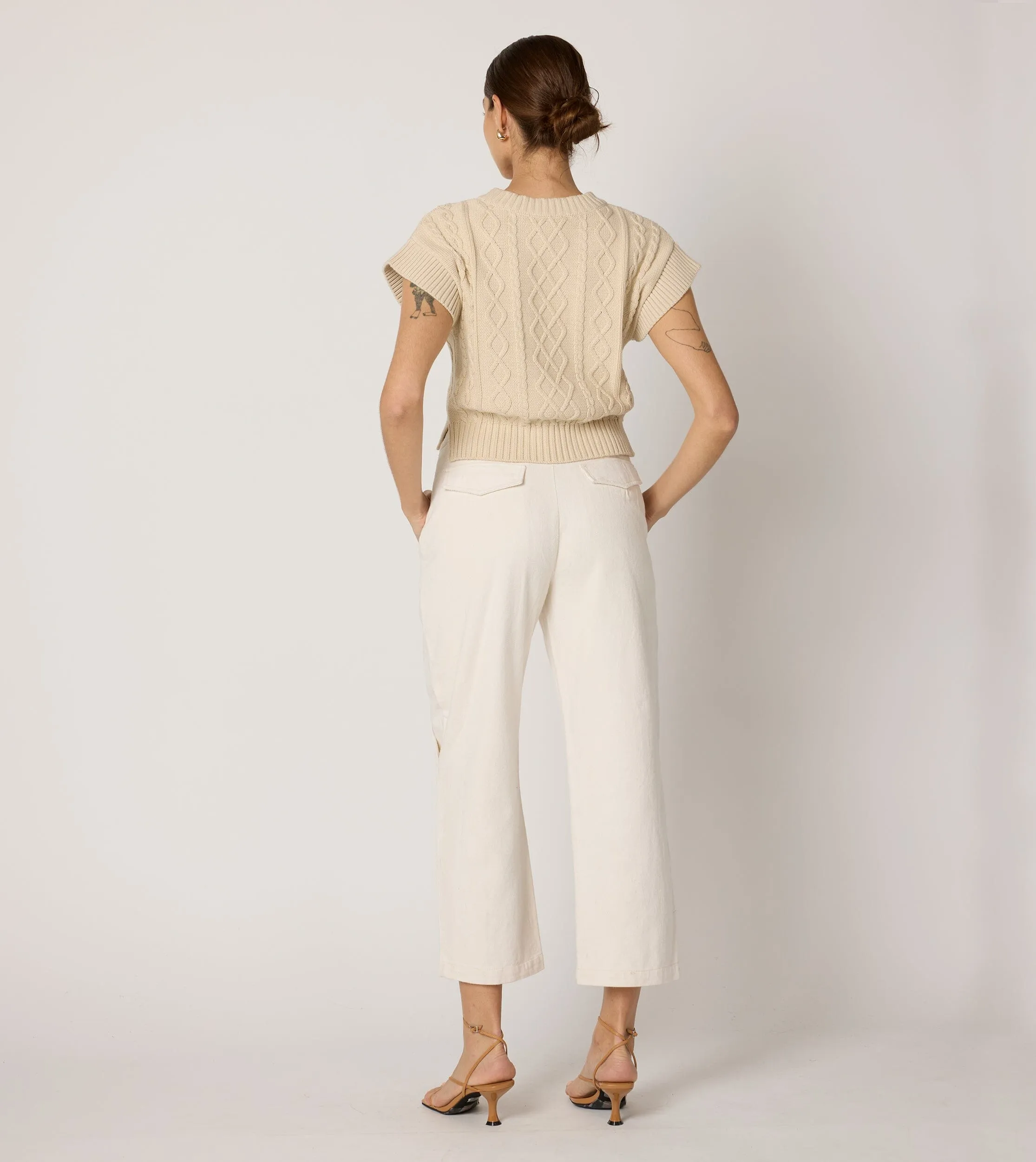 Taylor Trouser | Dark Ivory