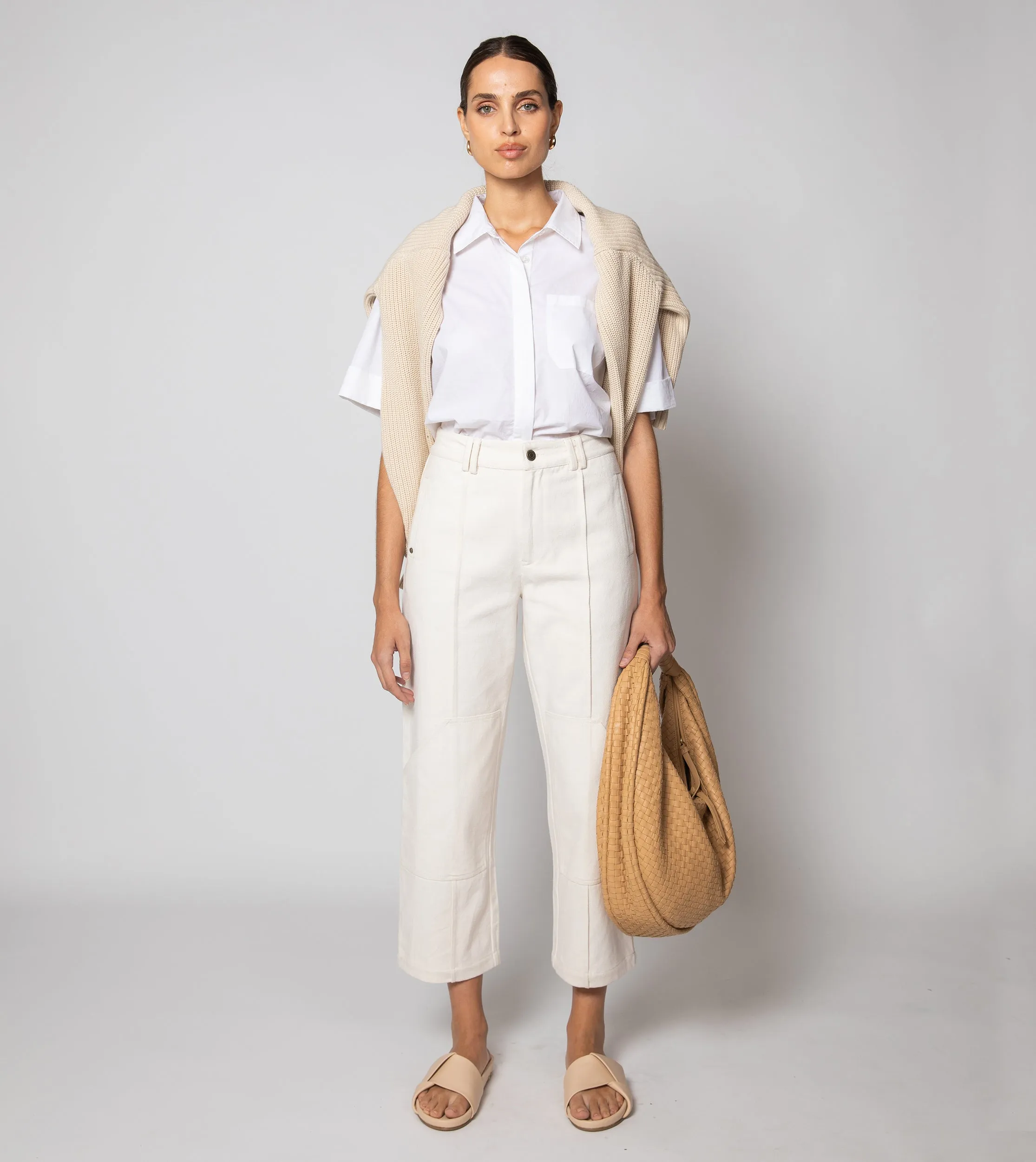 Taylor Trouser | Dark Ivory