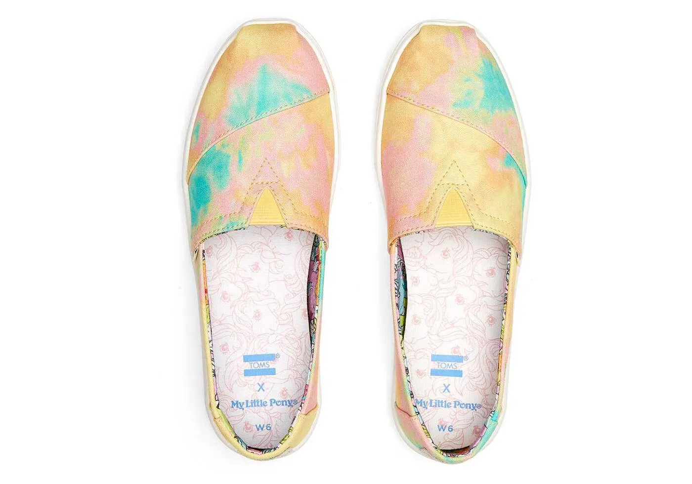 Toms Womens Alpargatas Cupsole Multi Tie Dye My Little Pony Sky Dancer