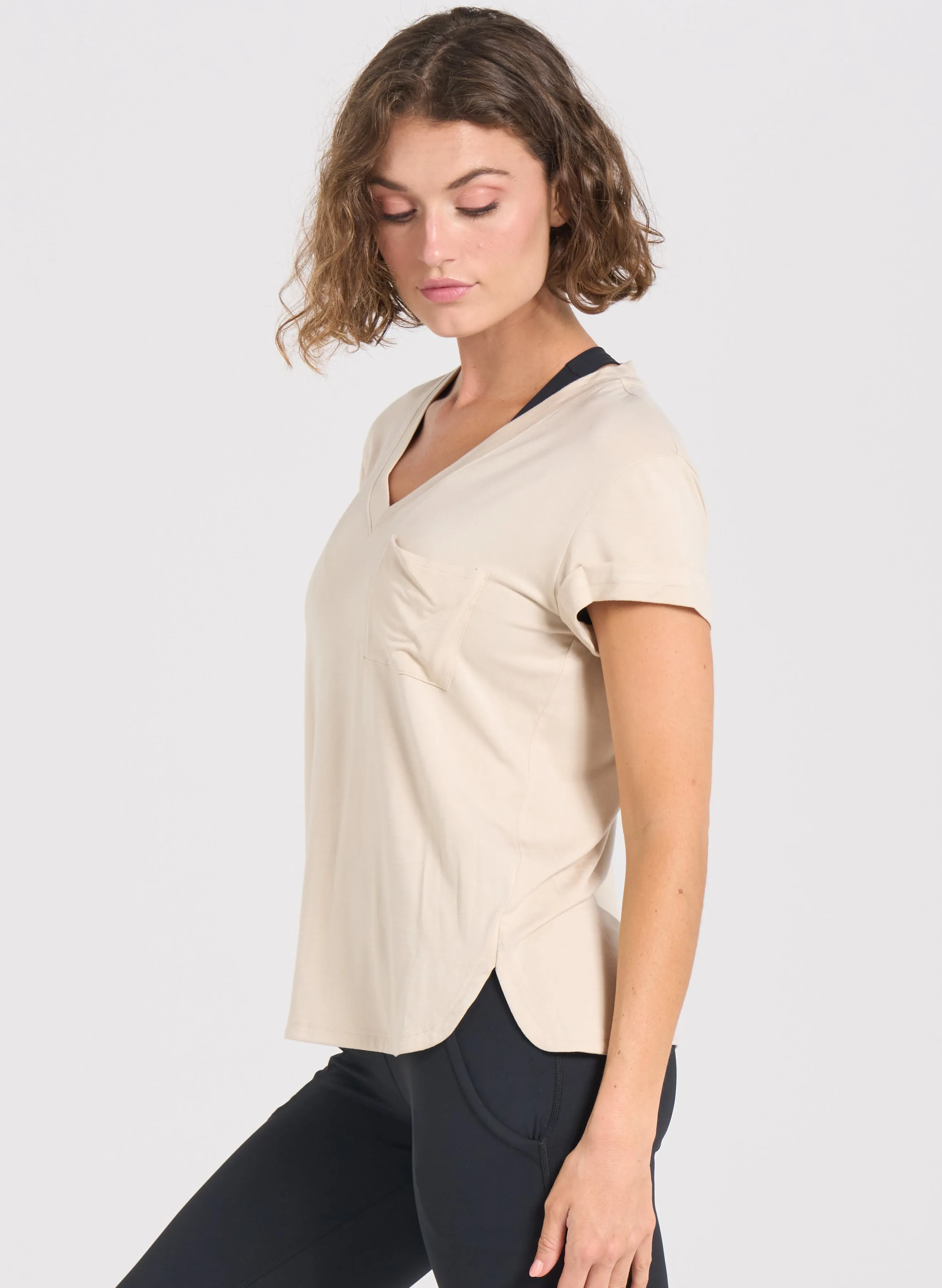 V-Neck Pocket Tee - FINAL SALE