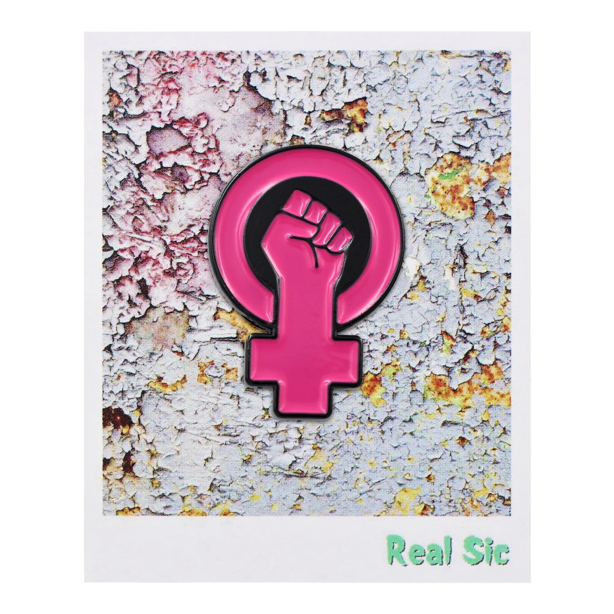 Women's Power - Raised Feminist Fist Protest Enamel Pin