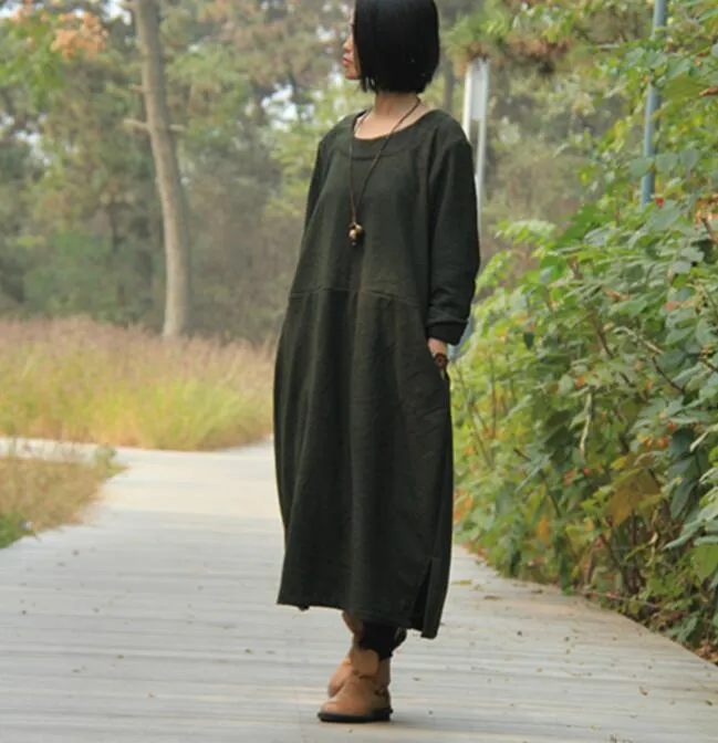 wool Dresses Women Long  Dresses Long Sleeve