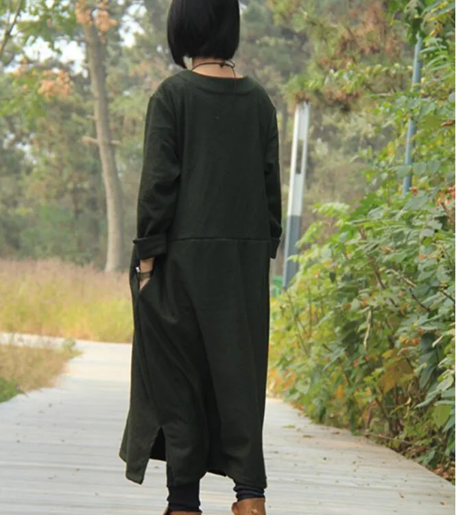 wool Dresses Women Long  Dresses Long Sleeve